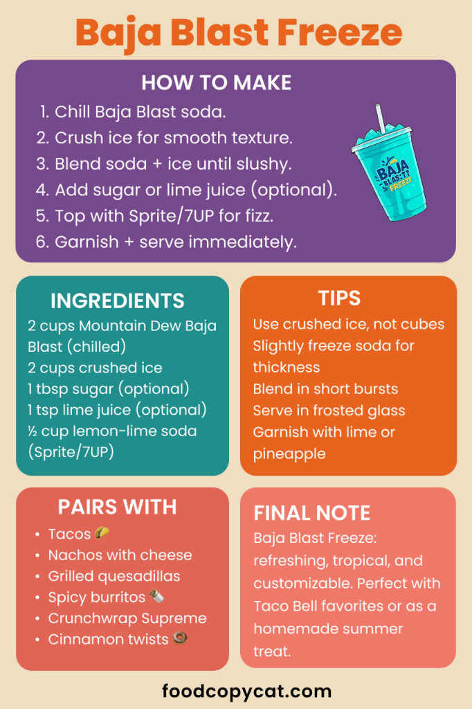 how to make a baja blast freeze