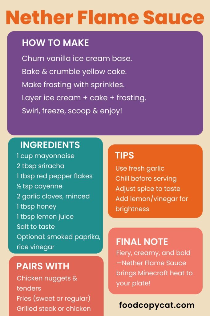 nether flame sauce recipe
