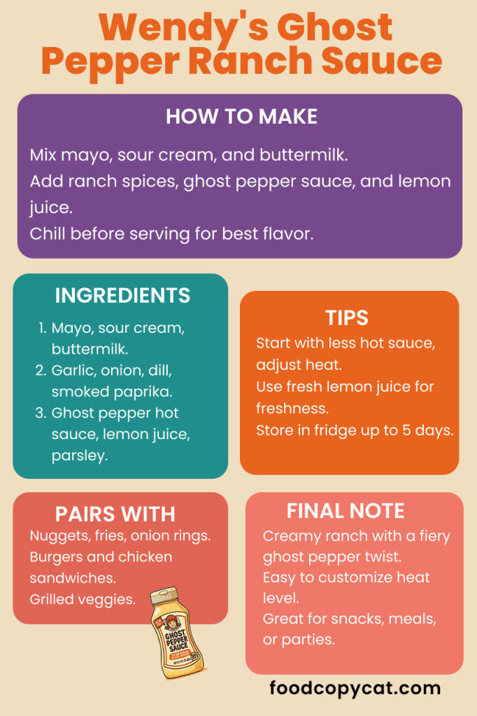 wendy's ghost pepper ranch sauce recipe