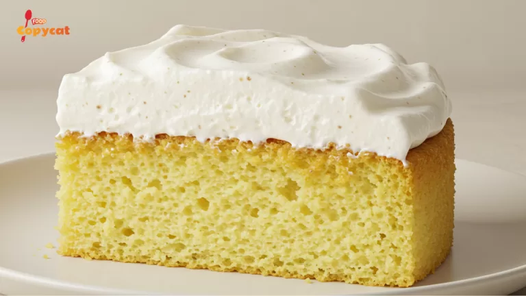 Slice of yellow cake with frosting