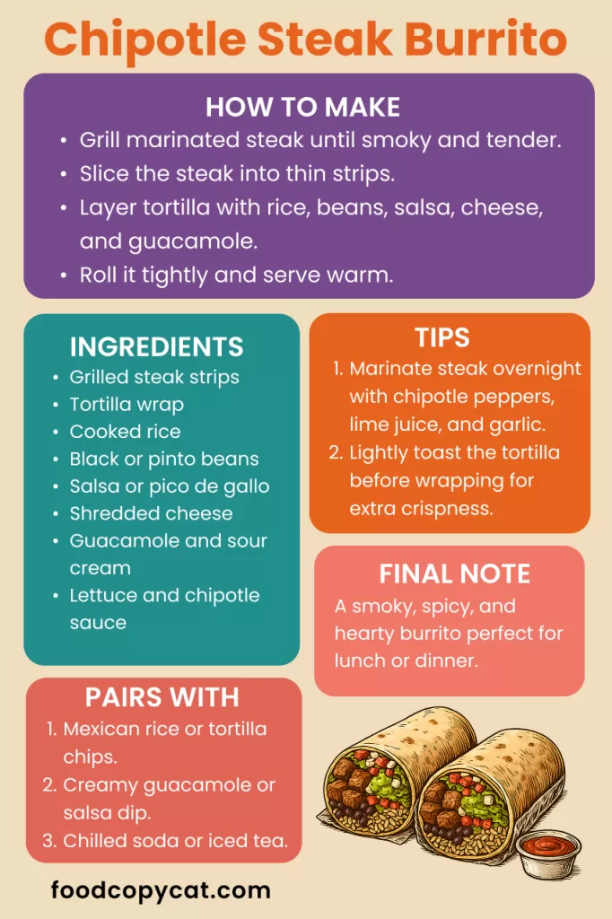 How To Make Chipotle Steak Burrito