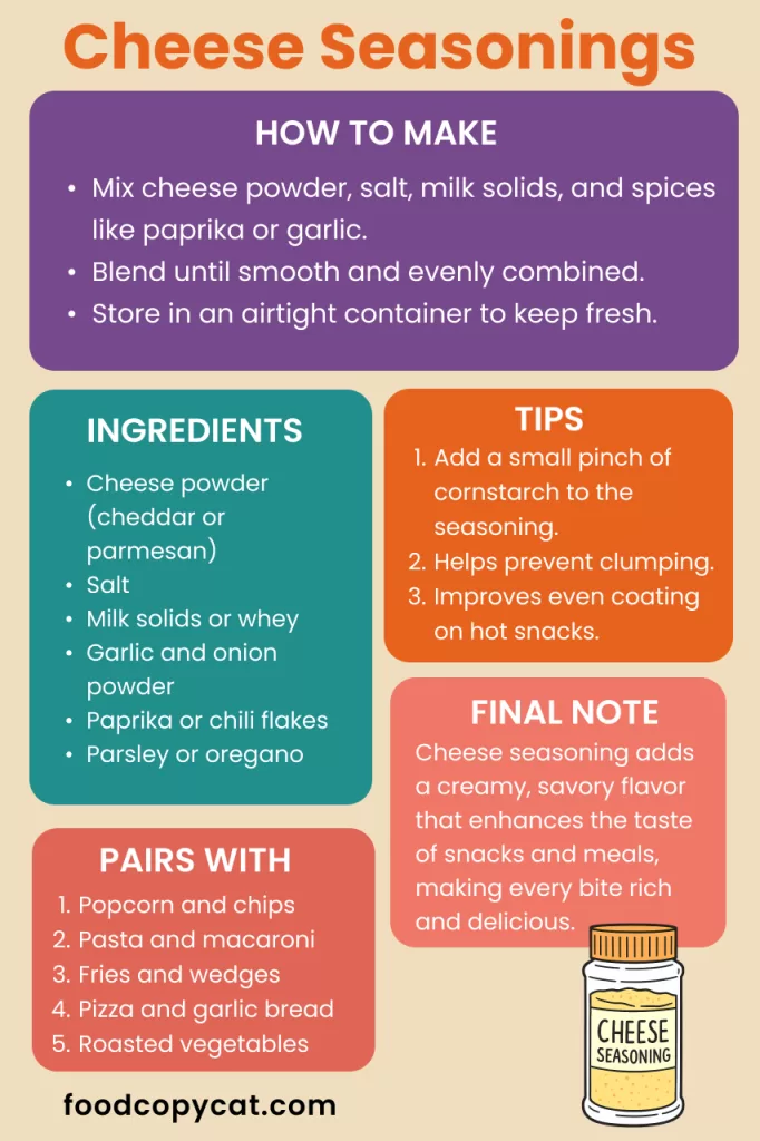How To Make Cheese seasonings