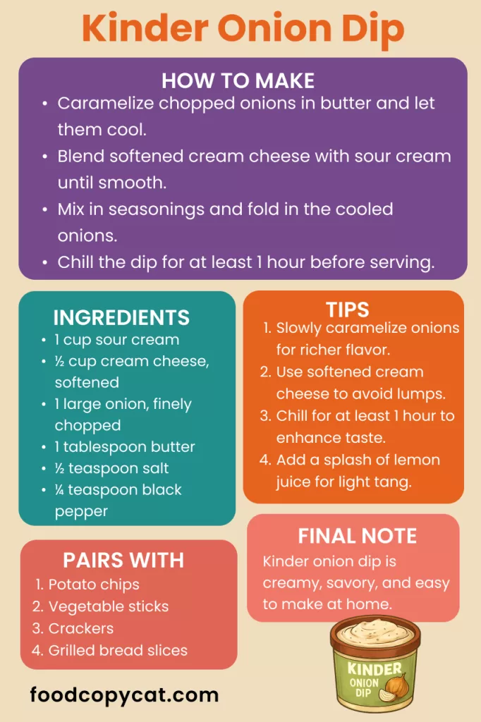 Kinder Onion Dip Recipe 