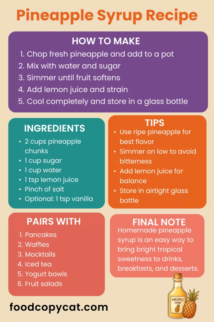 How To Make Pineapple Syrup 