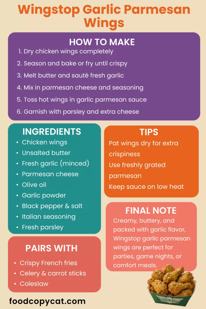 Wingstop Garlic Parmesan Wings recipe