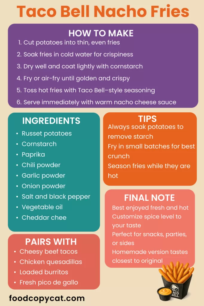 Taco Bell Nacho Fries recipe guide