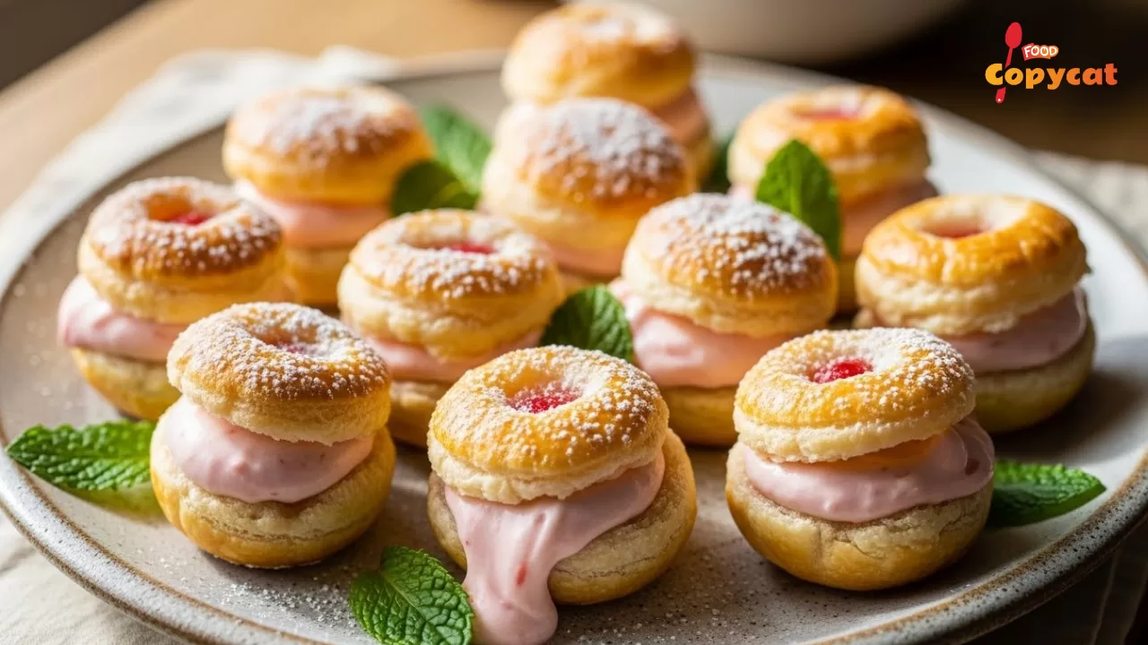 Strawberry Creme Pie Poppers