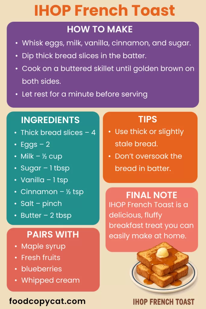 IHOP French Toast recipe